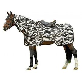 Попона противомоскитная Zebra c капором под седло HKM Попона противомоскитная Zebra c капором под седло HKM